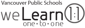 Vancouver Public Schools weLearn 1:1 logo