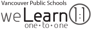 Vancouver Public Schools weLearn 1:1 logo